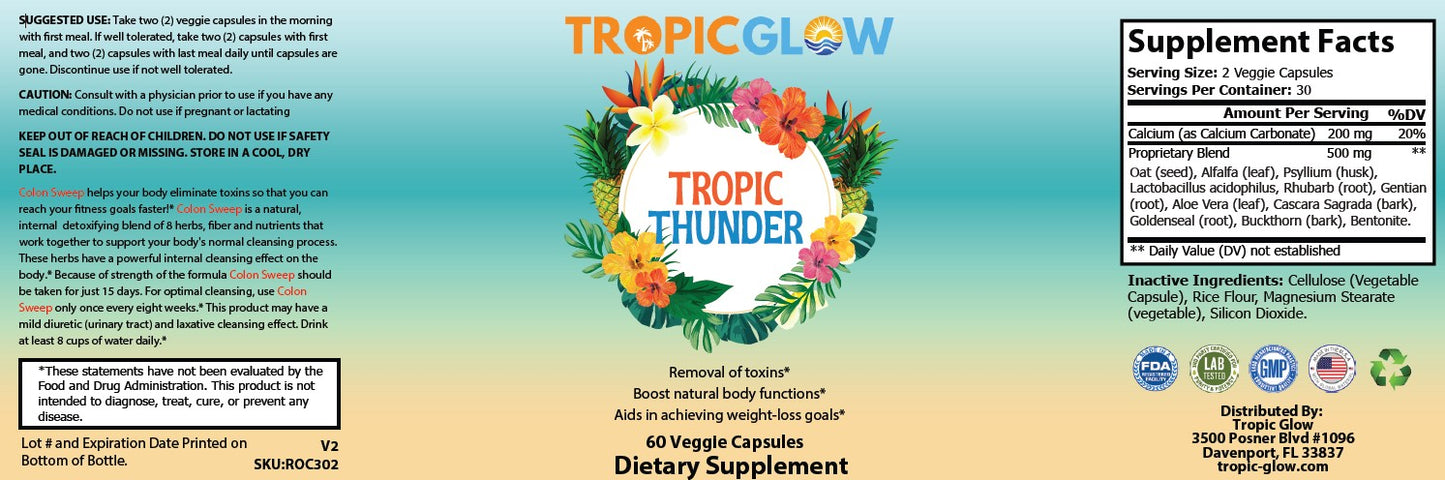 Tropic Thunder | Colon Detox Sweep| Back Ordered - ETA 1-2 weeks