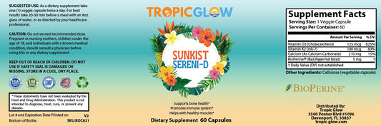 Sunkist Sereni-D | Vitamin D3-K2 Formula